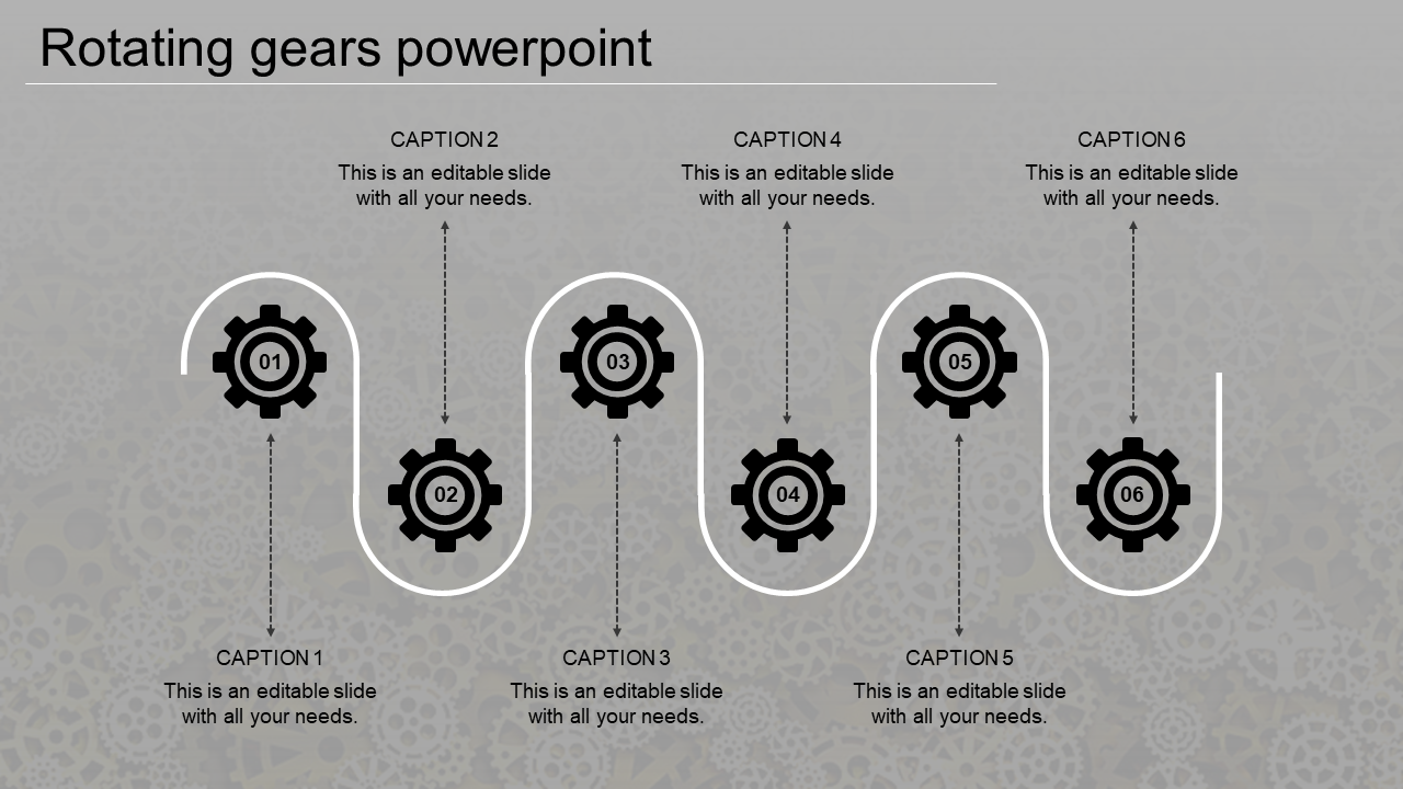 Buy Amazing Rotating Gears PPT and Google Slides 